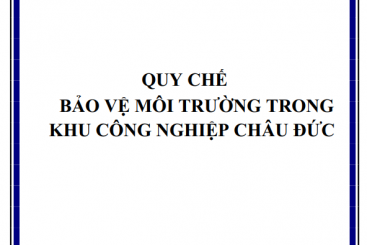 Quy chế bảo vệ môi trường trong Khu công nghiệp Châu Đức